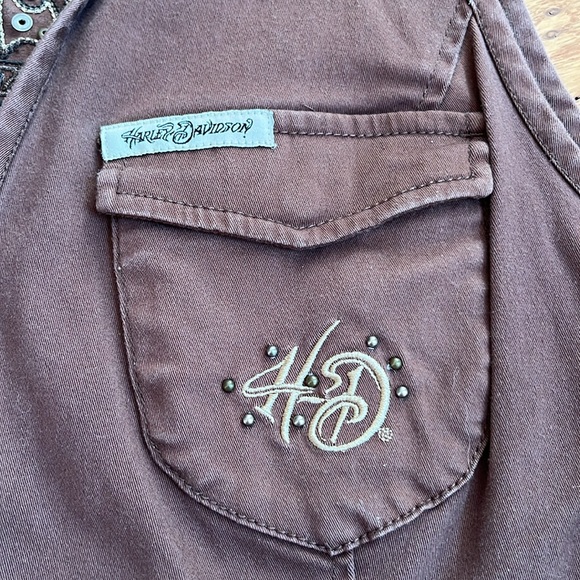 Harley Davidson zippered vest - Picture 2 of 9